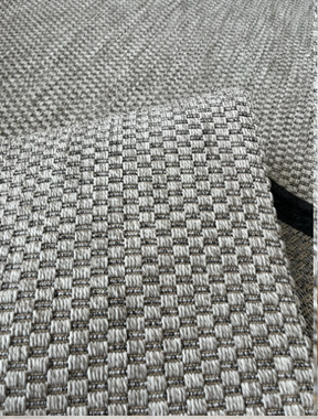 Alfombra de sisal belga gris NalaBoho (todos los tamaños)