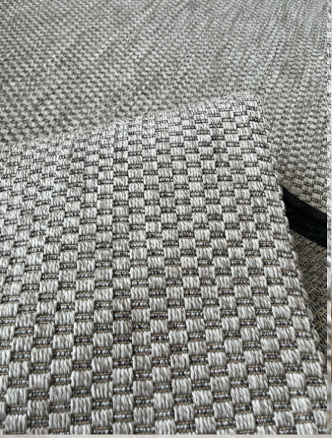 Alfombra de sisal belga gris NalaBoho (todos los tamaños)