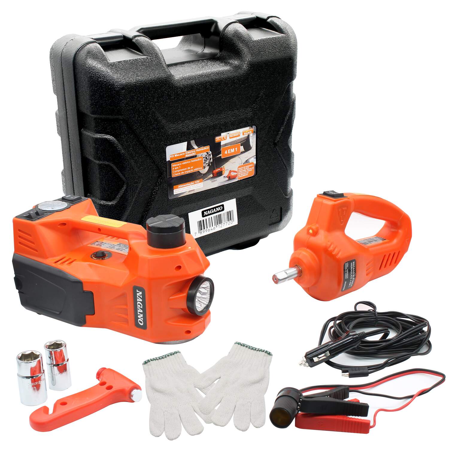 Gato Eléctrico 12V para Auto – ¡Tu aliado ideal en emergencias!