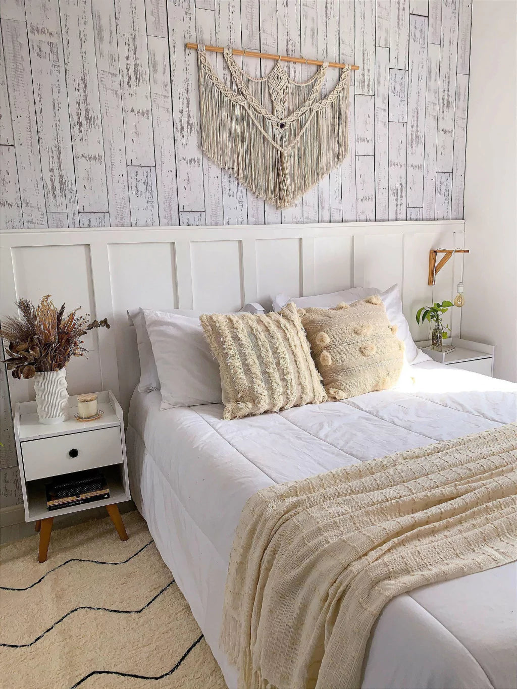 Manta de algodón Marcelle algodón cru 1,20x1,80