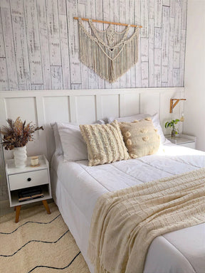 Manta de algodón Marcelle algodón cru 1,20x1,80